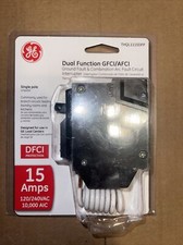 (1 PIECE ￼￼)GE THQL1115DFP THQL1115DF DUAL FUNCTION AFCI/GFCI BREAKER 15A NEW