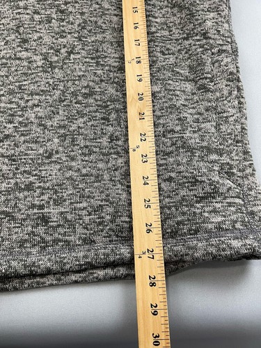 Eddie Bauer Mens Sweater Fleece Pullover L Gray 1/4 Zip Heather Outdoor Snap - Picture 7 of 8