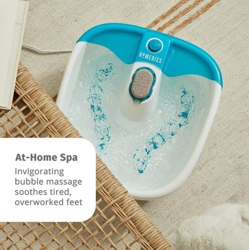 X Large Feet, Foot Spa Bath Massager Heat Soaker Massage Bubble Roller Deep Soak - Picture 9 of 11