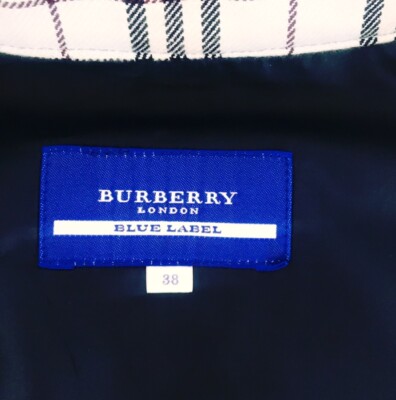 Burberry Blue Label Women's Blue Nova Check Denim Jacket