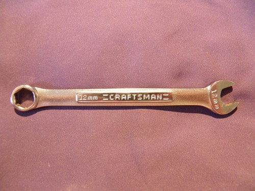 Craftsman 6 Point, 12mm Combination Wrench. 42869 Very Good Condition. USA Made.