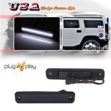 2X Smoke Rear White LED Fender Side Marker Signal Lights For 2003-2009 Hummer H2