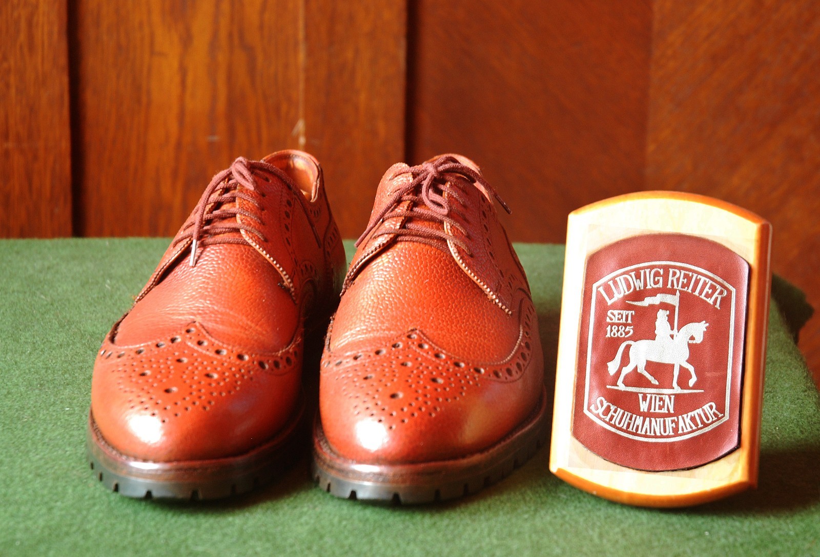 SHOES VTG. BUDAPESTER FULLBROGUE SCHUHE REITER LUDWIG 7,5 Weiches Obermaterial Niedrig flach Bugatti Business Schuhe