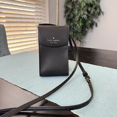 #ad Kate Spade Madison North South Flap Phone Leather Crossbody