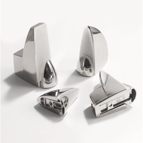 Glass Shelf Brackets Adjustable Zinc Alloy Glass Clamp Clip Holder XS/S/M/L - Picture 4 of 14