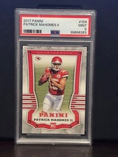 2017 Panini #104 Patrick Mahomes RC Rookie PSA 9