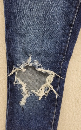 Pantalones de mezclilla Free People We The Free tiro alto ajustados talla 24 desgastados botón mosca - Imagen 5 de 22