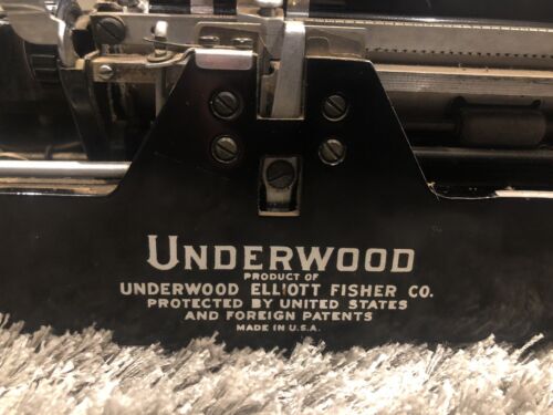 30’s Underwood Portable Noiseless 777 Typewriter Vintage Antique Working Parts - Picture 1 of 7