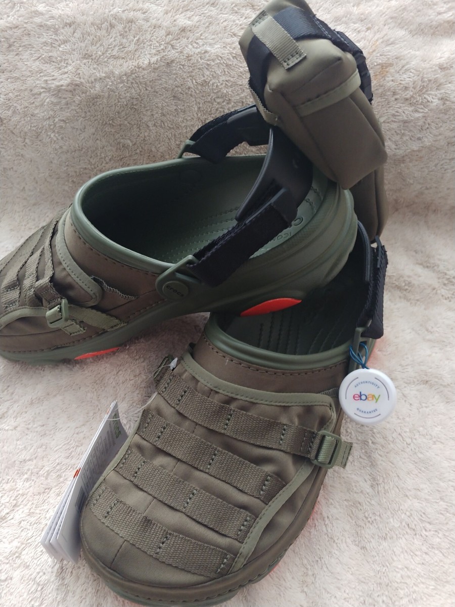 BEAMS X Crocs All-Terrain Tactical Crocs Men's 9 Women's 11 Olive Drab