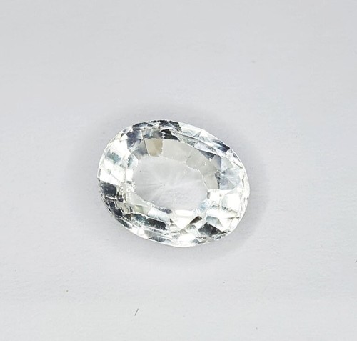 Natural White Sapphire 2.27 Ct Loose Gemstone Certified Untreated Sapphire Gems - Picture 1 of 10