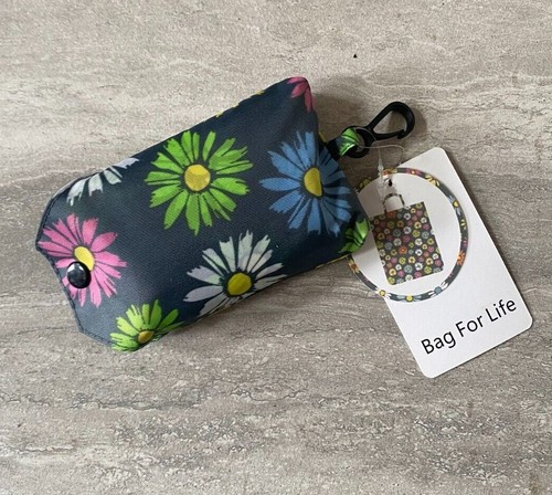 Reusable Shopping Bag Folding Bag For Life Leopard Print Flower Print Strong NEW - Picture 7 of 9