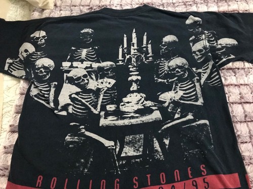 Rolling Stones Voodoo Skeleton Lounge Brockum XL T Shirt 1994/95 World Tour - Picture 4 of 5