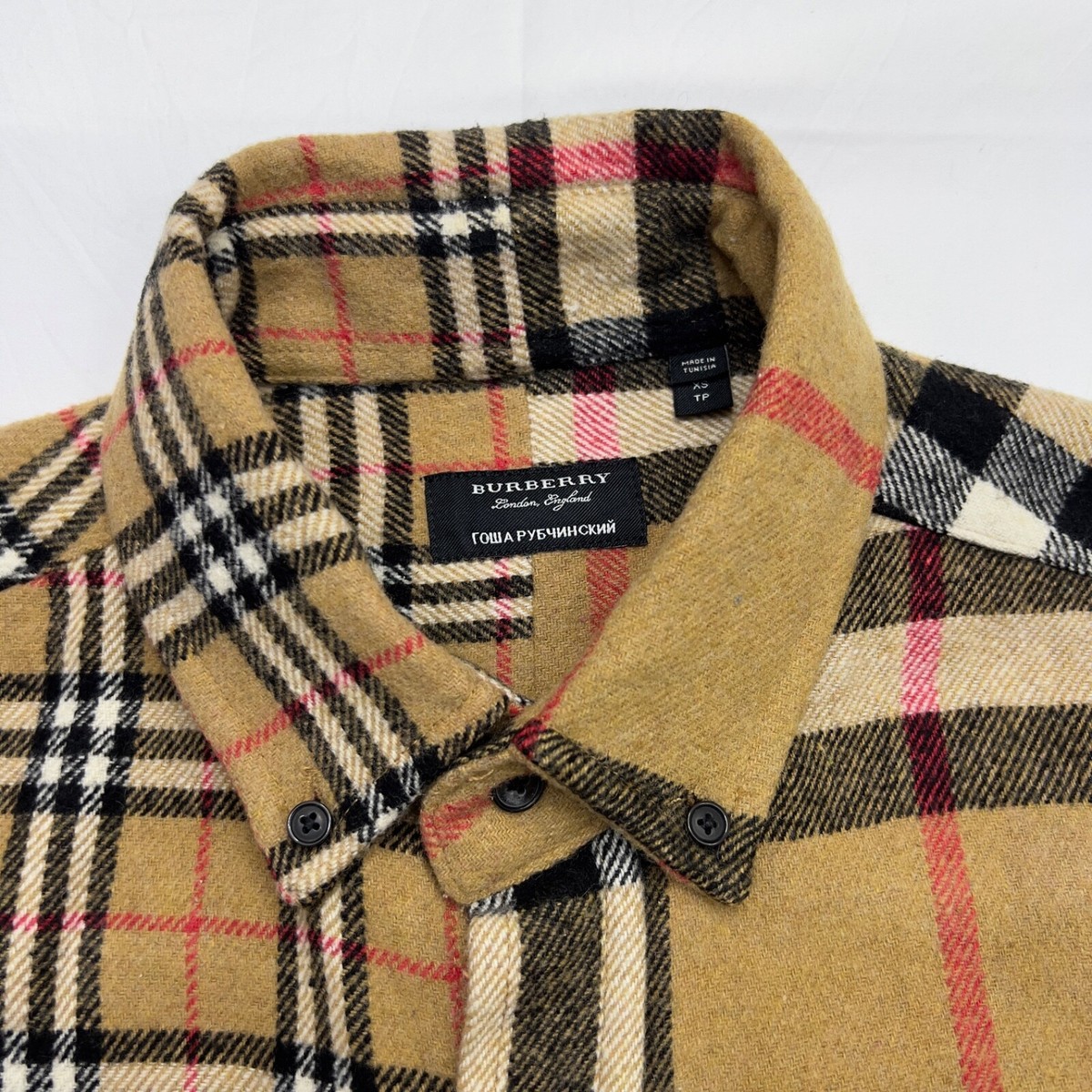 Burberry x Gosha Rubchinskiy Check Split Flannel | eBay Burberry x Gosha Rubchinskiy Check Split Flannel | eBay