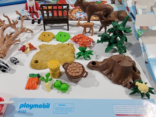 Playmobil Calendario de Adviento de Navidad 4155 Criaturas del Bosque de Papá Noel Juego Completo - Imagen 4 de 14