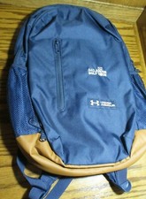 NWT Under Armour Athletes IMG Junior Blue/ Brown Golf Tour Large Backpack  522