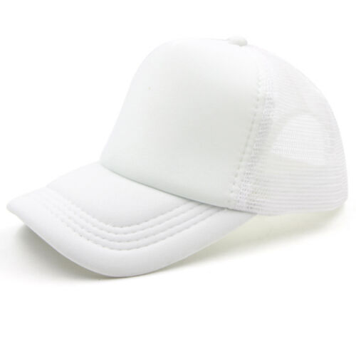 Unisex Plain Trucker Hat Adjustable Mesh Back Baseball Cap Snapback Visor Blank - Picture 12 of 24