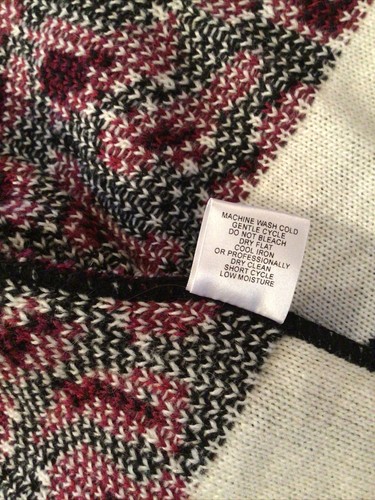 San Lorenzo Wool/Alpaca Blend Fringed Cardigan Sweater Aztec Tribal Italy Sz L - Picture 7 of 9
