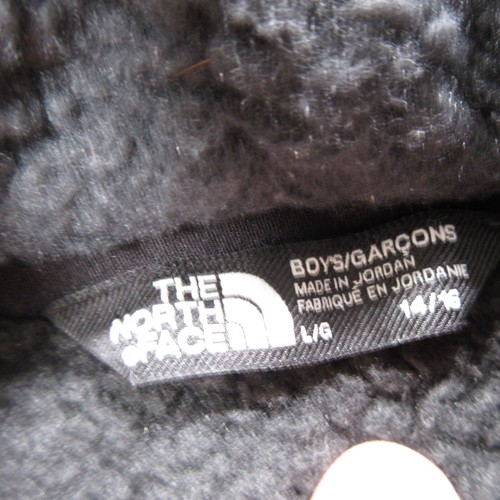 The North Face Jacket Boys Large Gray Fleece Long Sleeve Outdoor Logo Full Zip - Picture 8 of 14