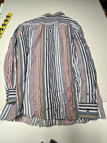 Rocawear Long Sleeve Button Up Shirt Men’s Size 2XL Multi Color Striped - Bild 12 von 14