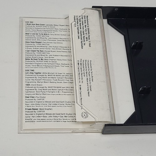 Tina Turner Private Dancer Cassette Tape - 1984 - Picture 4 of 7