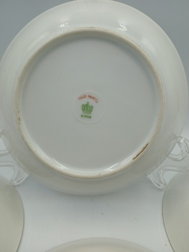 Vintage Nippon Hand Painted Cherry Blossom Bowls - Set of 4 - Picture 10 of 16