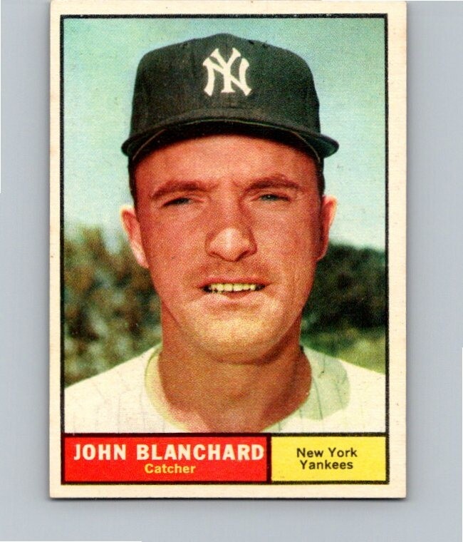 1961 TOPPS BASEBALL #104 JOHN BLANCHARD           NRMT OF
