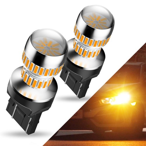 4 bombillas LED AUXITO 7443 7440 ámbar señal de giro estacionamiento DRL sin errores - Imagen 8 de 12