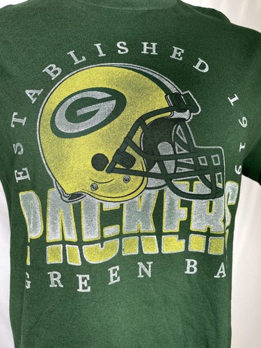 Green Bay Packers NFL Established 1919 Football Helmet T-Shirt Men's MEDIUM - 第 2/8 張圖片