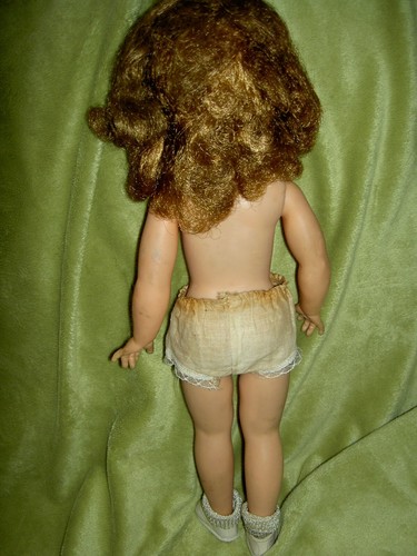 Darling 1958, Ideal SHIRLEY TEMPLE 15" doll ST-15-1 in undies shoes, dress & pin - Picture 6 of 21