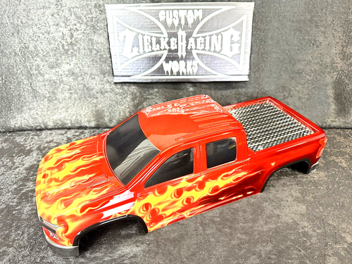 CUSTOM PAINTED RC TRUCK BODY ARRMA KRATON 6S TRAXXAS E-REVO T/E MAXX SILVERADO - Picture 4 of 15