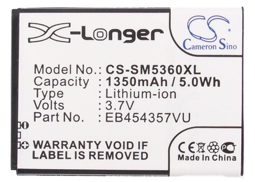 Premium Battery for Samsung GT-B5330L, GT-S5300, GT-S5380, GT-S5310 Quality Cell - 第 5/5 張圖片