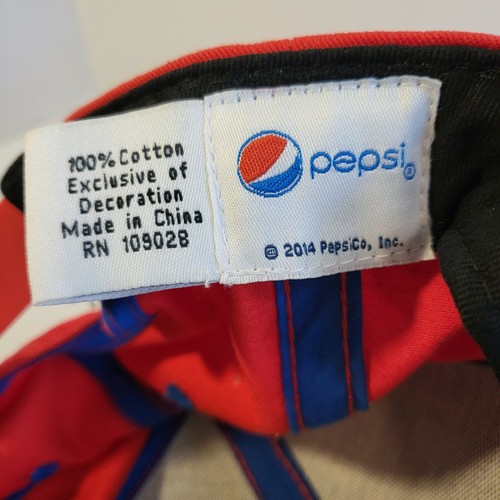 2014 Pepsi Cola Brand Red White Blue Rhinedstones Snapback Hat - Picture 11 of 11