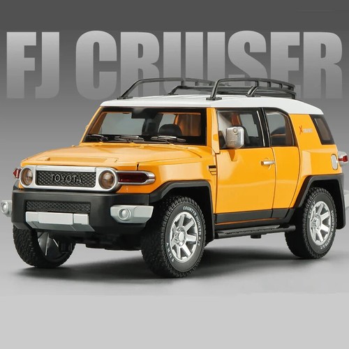Modellino auto in lega 1:24 TOYOTA FJ Cruiser pressofuso e giocattolo metallo fuoristrada auto - Foto 17 di 19