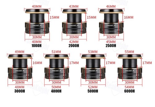 Fishing Reels 1000-6000 MAX Drag 28lb Power Spinning Reels Dual Bearing System - Picture 10 of 13