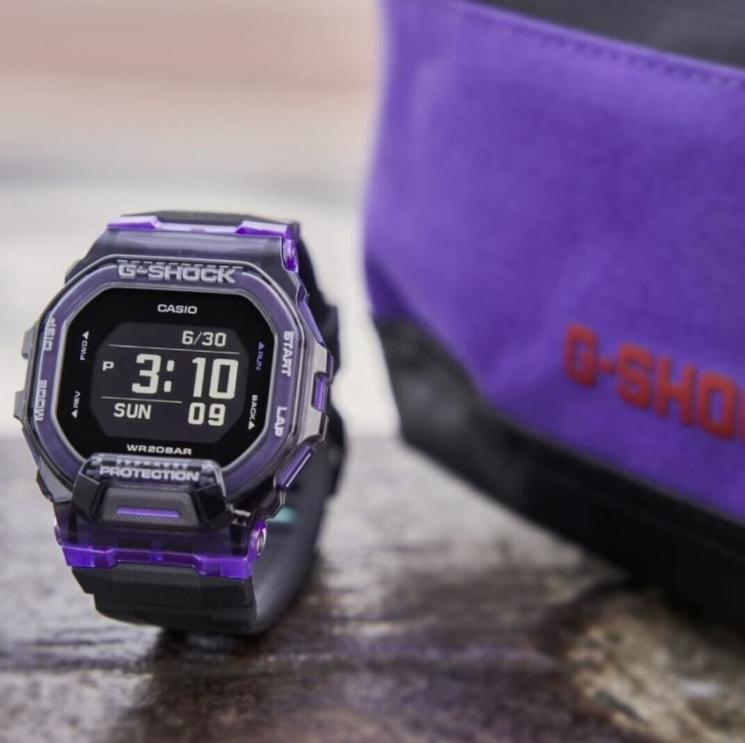 Casio G-SHOCK Black/Purple Men's Watch GBD-200SM-1A6DR Resin Casio G-SHOCK Black/Purple Men's Watch GBD-200SM-1A6DR Resin
