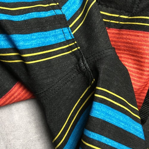 Quiksilver Herren Boardshorts Gr. 33 Badehose schwarz rot gestreift Stretch Anzug - Bild 12 von 13