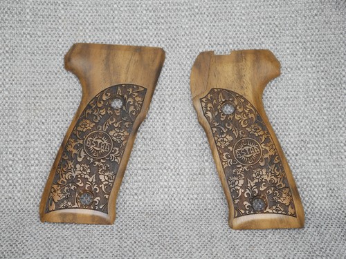 CUSTOM DESIGN AND MAKE WALNUT GRIPS FITS ASTRA A80 A90-A100 L@@K FOR VARIATIONS - Picture 5 of 5