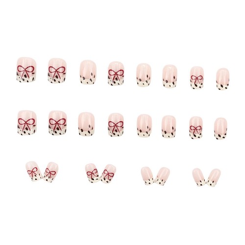24Pcs Short Square Head False Nail Art Full Cover Detachable Artificial Nails - Bild 5 von 6