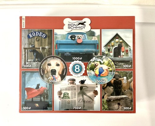 Ceaco 8-1 Multipack Puzzle Ron Schmidt Hunde Labrador Retriever Bauernhof