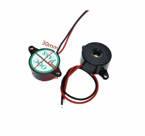 8 Pieces Buzzer alarm piezo 3v to 24v continuous sound 12v dc 85 to 95DB USA SH - Picture 4 of 4