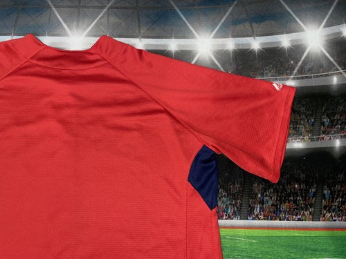 Boston Red Sox Blank Majestic Mens Jersey Sz 2XL Red Preowned - Afbeelding 9 van 11