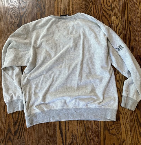 Pennant Spartan Sweatshirt Mens Medium Crewneck Race Light Gray Embroidered EUC - Picture 8 of 9