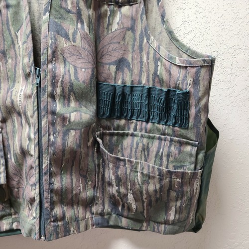 SPORTS AFIELD  L Camouflage Hunting Vest Realtree Camo Gamebag Vintage - Picture 4 of 10