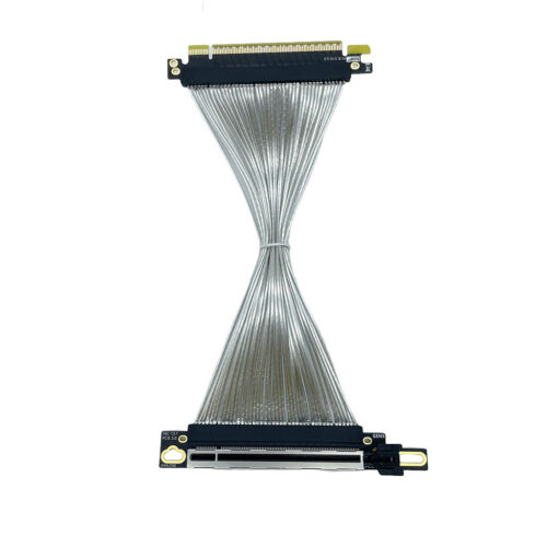 PCIE 5.0 X16 graphics card extension cable 90° right angle GEN5 adapter 16AC5 - 第 1/16 張圖片