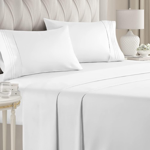 4 Piece Sheet Set, Hotel Luxury Soft & Wrinkle Free Bed Sheets by CGK Linens - Picture 57 of 61
