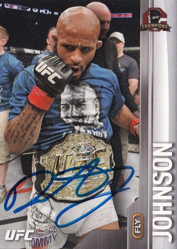 Demetrious Johnson Signed 2015 Topps UFC Champions Card #115 Autograph 197 191 - Picture 1 of 24
