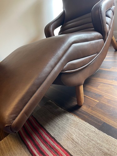 Stylish 1960s/1970s Vintage Lounger with Adjustable Seat (Motorized) - Picture 3 of 9