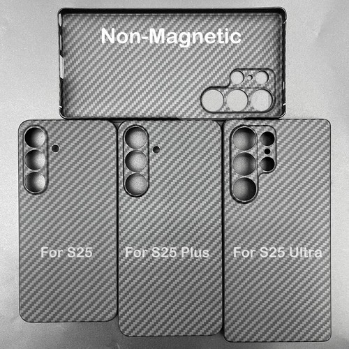 Funda de fibra de carbono genuina para Samsung Galaxy S25 ultra delgada mate cubierta blindada - Imagen 25 de 28
