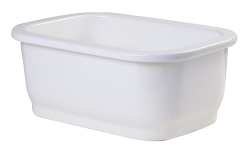 ALFI brand AB1218 Small Rectangle Fireclay Undermount or Drop In Prep Sink - Picture 5 of 10