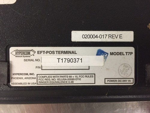 Hypercom T7P Serie EFT-POS Terminal Kartenleser mit Hypercom Pad S8 - Bild 6 von 7